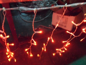 Cortina de luces led para exteriores, cable de goma blanca para decoración navideña, 220v, 2X1.5M, 300led - Product Image 4