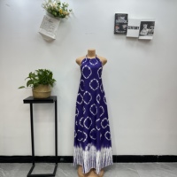Nouvelle Robe Décontractée Ample et Imprimée à Col Halter Grande Taille pour Femmes Africaines – Collection 2026 (Vente en Gros)