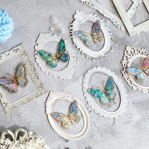 Série de rencontres romantiques matériau de Collage décoratif bricolage écologique carte de cadre rétro relief creux 4 Styles matériau métallique - Product Image 1