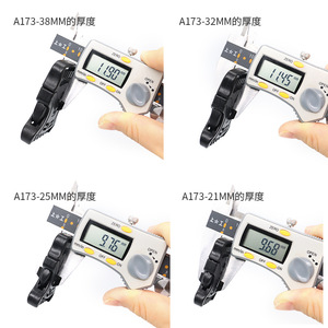 หัวเข็มขัดกระเป๋าเป้พลาสติก A173 21MM 25MM 32MM 38MM อุปกรณ์เสริมสำหรับกระเป๋าเดินป่ากลางแจ้งแบบเชือกดึงเดี่ยวเพื่อความปลอดภัย - Product Image 2