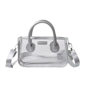 Bolso Bandolera Transparente de PVC para Mujer, con Asa Superior, Cierre de Cremallera, Ideal para Trabajos y Fiestas, Primavera-Verano - Product Image 2