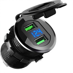 <span class=keywords><strong>CHSKY</strong></span> Dual-Port USB Typ-C Autoladegerät mit QC 3.0 Schnellladung Staubschutzabdeckung mit Öffnung Eingebautes WLAN 12-24V 1 Jahr Garantie - Product Image 4
