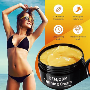 OEM ODM Natural Vegano Suave Marrón Piel Oscura Corrección de color Loción de autobronceado/Gel <span class=keywords><strong>Crema</strong></span> de bronceado corporal - Product Image 6