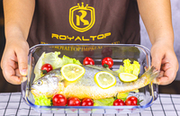 Ensemble de moules à pâtisserie en verre antiadhésif de style nordique de haute qualité, produit chaud