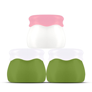 Jar Lip Scrub Cream Cosmetic Jar Customized Label 180g White Green Plastic Cream Jar Cosmetic Packaging Container For Beauty Body Lotion Cream Lip Scrub