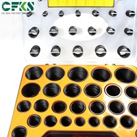CFKS Öldichtung Maßgefertigter Silikon-O-Ring-Satz Hochbelastbarer FKM-Gummi-O-Ring-Set Schwarze NBR-O-Ringe Hochtemperatur-O-Ring-Box