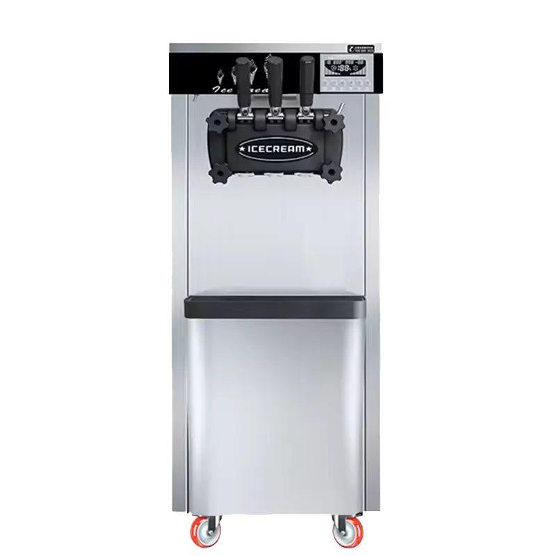 The Lowest Price Commercial Use Automatic 3 Flavors vertical Soft Serve maker Commercial Ice Cream Machine