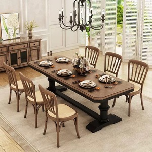 <span class=keywords><strong>Tavolo</strong></span> <span class=keywords><strong>da</strong></span> Pranzo Rettangolare in Legno Massello di Alta Gamma, Moderno per Cucina e Ristorante, per <span class=keywords><strong>4</strong></span> 6 8 10 Persone - Product Image 6