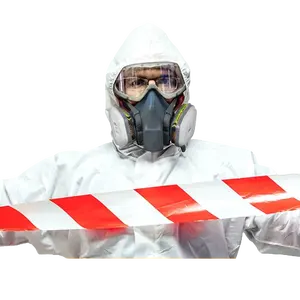 Toz geçirmez Anti statik silikon ücretsiz güvenlik giyim Anti zararlı parçacıklar nefes koruyucu tulum