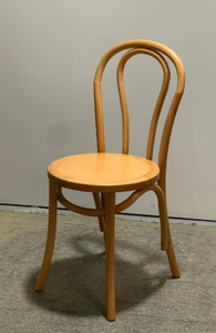 Silla de Restaurante Moderna Comercial de Madera Curvada con Asiento de Roble Macizo, Patas Cónicas y Diseño Duradero - Product Image 2