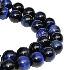 Blu Tiger Eye Branelli Allentati Della Pietra Preziosa 10mm 15.5 "Strand