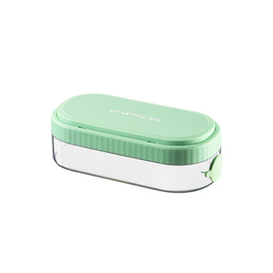 Bandeja para cubitos de hielo rectangular de silicona de calidad alimentaria con tapa para fiestas, almacenamiento de hielo doméstico y caja para hacer hielo - Product Image 2