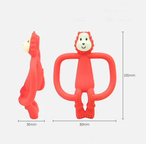 Jouets molaires de dentition de qualité alimentaire pour bébé, anneau de dentition en silicone sans BPA - Product Image 3