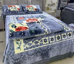 Sang trọng sang trọng chăn 2ply 4 cái ấm mùa đông chăn - Product Image 1