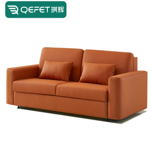 Hiện đại sinh thái da 2 chỗ khách sạn gấp Sofa giường mở rộng đôi sofa kiêm giường với hướng dẫn sử dụng kéo cho phòng khách khung kim loại - Product Image 2