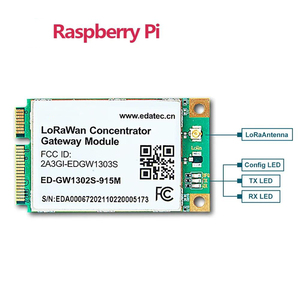 EDATEC-GW1302S लोकवन गेटवे मॉड्यूल us915, सेमी sx1302 बेसेबैंड प्रोसेसर द्वारा संचालित, sx1250 tx/rx फ्रंट-एंड के साथ संवेदनशीलता - Product Image 1