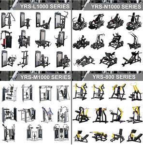 Set Completo di Attrezzature Commerciali per Allenamento di Forza: Chest Press, Estensione Schiena Alta e Bassa - Product Image 1