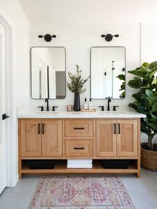 CBMmart High Quality Solid Wood Freestanding Single Bath Vanity in <strong>Light</strong> <strong>Oak</strong> - Product Image 6