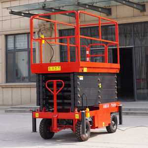 Venta caliente 500kg 8m 10m Plataforma de trabajo aéreo Elevadores Mesas elevadoras de tijera móvil Plataforma elevadora - Product Image 5