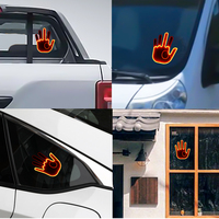 Vente en gros d'usine de lampe LED RVB avec télécommande sans fil pour doigt du milieu lumière LED pour voiture signe de main LED geste pour voiture