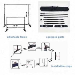 Einzigartige versenkbare Standwand zur Anzeige bequemer Wand hintergrund <span class=keywords><strong>Promotion</strong></span> tragbarer Hintergrund Teleskop - Product Image 5
