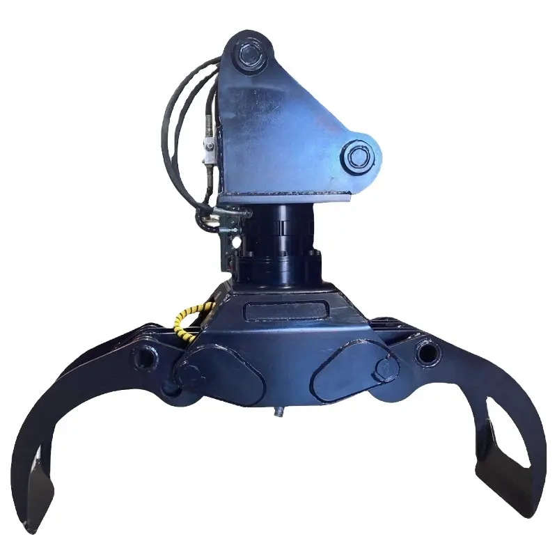 Hydraulic Excavator Log Grab Attachment Excavator Mechanical Grapple Manual Log Grapple Excavator For Sale