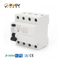 Disjoncteur miniature en plastique JVL7-63 personnalisé, 4P, capacité de coupure 10kA, 415V, protection contre les surcharges bimétalliques, modulaire