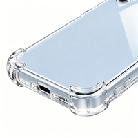 Étui de protection antichoc 3-en-1 en verre trempé et TPU de haute qualité pour A13 4G Plus, avec coussin d'air et design transparent