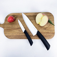 GOURMAID Set de couteaux en céramique zirconium blanc Couteaux de cuisine de qualité supérieure
