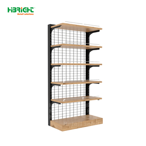 מדפי תצוגה חזקים ממתכת, צד אחד, לאחסון בכמויות גדולות, מתוצרת סין, מדפי גונדולה לסופרמרקט - Product Image 6