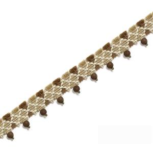 1.5 pouces doux couture garniture perles tresse armure bordure pour rideaux lampe décorer - Product Image 4