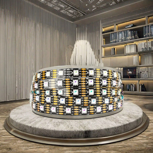 5V ma thuật <span class=keywords><strong>RGB</strong></span> <span class=keywords><strong>LED</strong></span> Strip độ sáng cao cá nhân địa chỉ WS2812 lập trình <span class=keywords><strong>LED</strong></span> Strip 5m chiều dài - Product Image 4