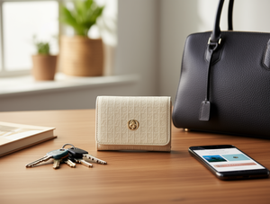 Portafoglio da Donna a Tre Pieghe, 7 Pollici, in Pelle Sintetica in Microfibra, Chiusura con Cerniera, Stile Semplice - Product Image 2