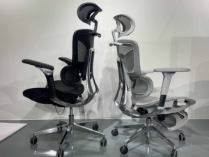 6D 팔 하이 엔드 인체 공학적 의자 하이 백 회전 메쉬 의자 통과 EN 1335 테스트 - Product Image 5