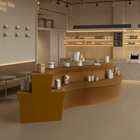 Étagère de présentation pliable portable en papier kraft Art Déco avec rangement, taille personnalisée pour magasin de chaussures, boutique, exposition, événement