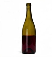 Botol Bahan Bakar Silinder Kaca Voltan 750ml dengan Segel Gabus untuk Wiski, Rum & Minuman Keras
