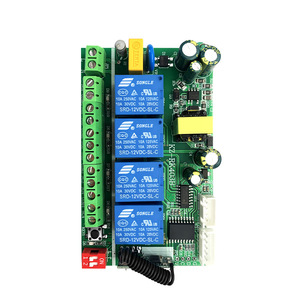 Zhengyu ZY-<span class=keywords><strong>4CH</strong></span> 220V 4-cách không dây dẫn đèn rào cản động cơ về phía trước/đảo ngược Điều khiển học tập mã chuyển đổi từ xa 100m phạm vi ABS - Product Image 5