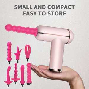 Mini pistola de masaje muscular Fascial recargable, masajeador corporal vibratorio - Product Image 4