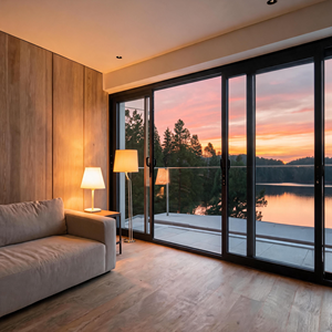 Wholesale Custom Modern Design Aluminium Glass Sliding Door Well Designed for Interior Use in Bedroom - Product Image 1
