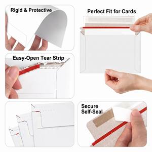<span class=keywords><strong>Buste</strong></span> rigide JIN OU Stay-Flat per spedizioni, in cartone resistente, per carte collezionabili e porta carte con certificazione PSA. - Product Image 6