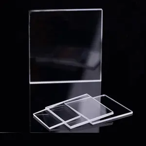 Quadratische transparente Quarz platte Quarzglas wafer für Labor