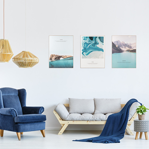 Vendita diretta della fabbrica Set di 3 pezzi da parete arte vista mare fotografia Poster da parete arte pittura per Home Office Bar veranda camera d'albergo - Product Image 4