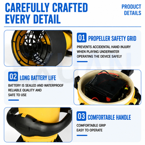 Propulsor Subacuático de 500W, Hélice Subacuática para Buceo y Snorkel, Scooter Marino con Batería de Plomo-Ácido o Batería de Litio - Product Image 3