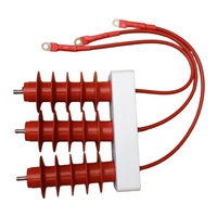 Parafoudre sans interstice à l'oxyde de zinc HY5WS-17/50Q 17kV 5kA avec sortie de câble en caoutchouc silicone entièrement isolé pour boîtier de commutation MOA