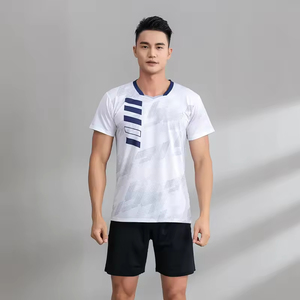 Conjuntos de Camisetas de Voleibol Personalizadas de Fábrica con Logotipo por Transferencia Térmica, 100% Poliéster, Tejido de Malla Cómodo - Product Image 5