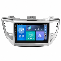 Écran de radio DVD Android 9 pouces pour Hyundai Tucson 2015-2017, lecteur multimédia stéréo avec navigation GPS, Carplay sans fil, unité principale