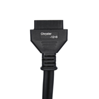 Cable adaptador cuadrado negro Autel Chrysler 12+8 para MS908 MS906 MaxiSys Pro Launch X431 Jeep Dodge Maserati, conector de diagnóstico