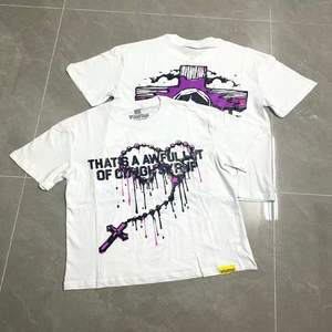 Camiseta de manga corta de verano para hombre y mujer, camiseta HOGO holgada con estampado divertido de Cross Saints and Daughters, cuello redondo, adelgazante - Product Image 4