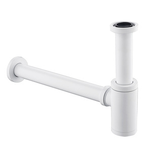 Tubo di <span class=keywords><strong>Scarico</strong></span> in Ottone Anticorrosione per Lavabo e Lavello da Bagno, Certificato UE, Garanzia di 5 Anni per Casa e Hotel - Product Image 2
