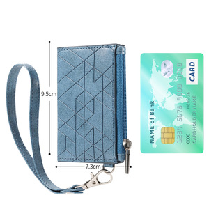 Étui portefeuille pour téléphone avec porte-cartes et autocollant arrière pour iPhone, compatible avec plusieurs modèles de téléphones, clip à monnaie, cordon, usage quotidien - Product Image 2
